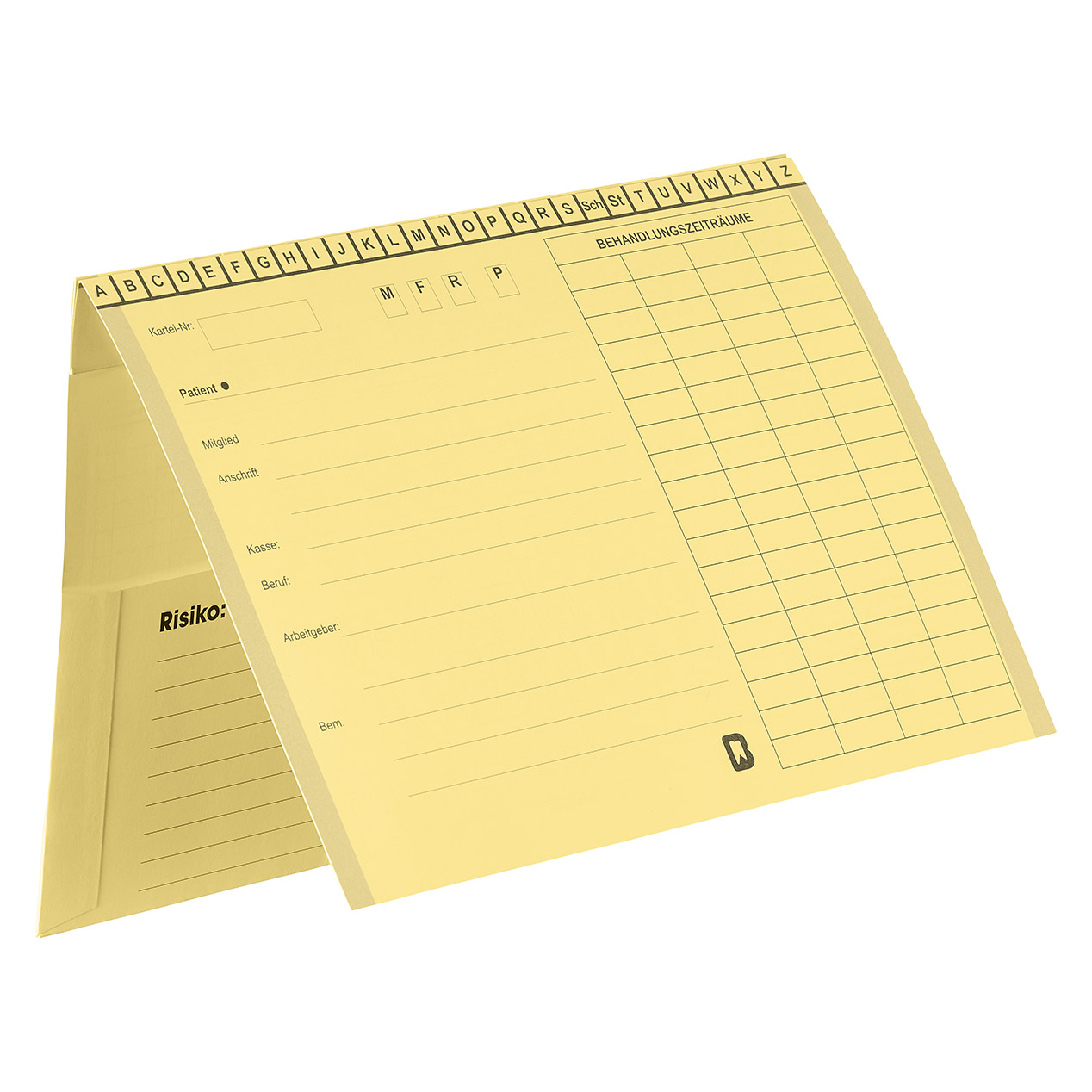 Kartei A5/SL mit eingezogener Heftzunge