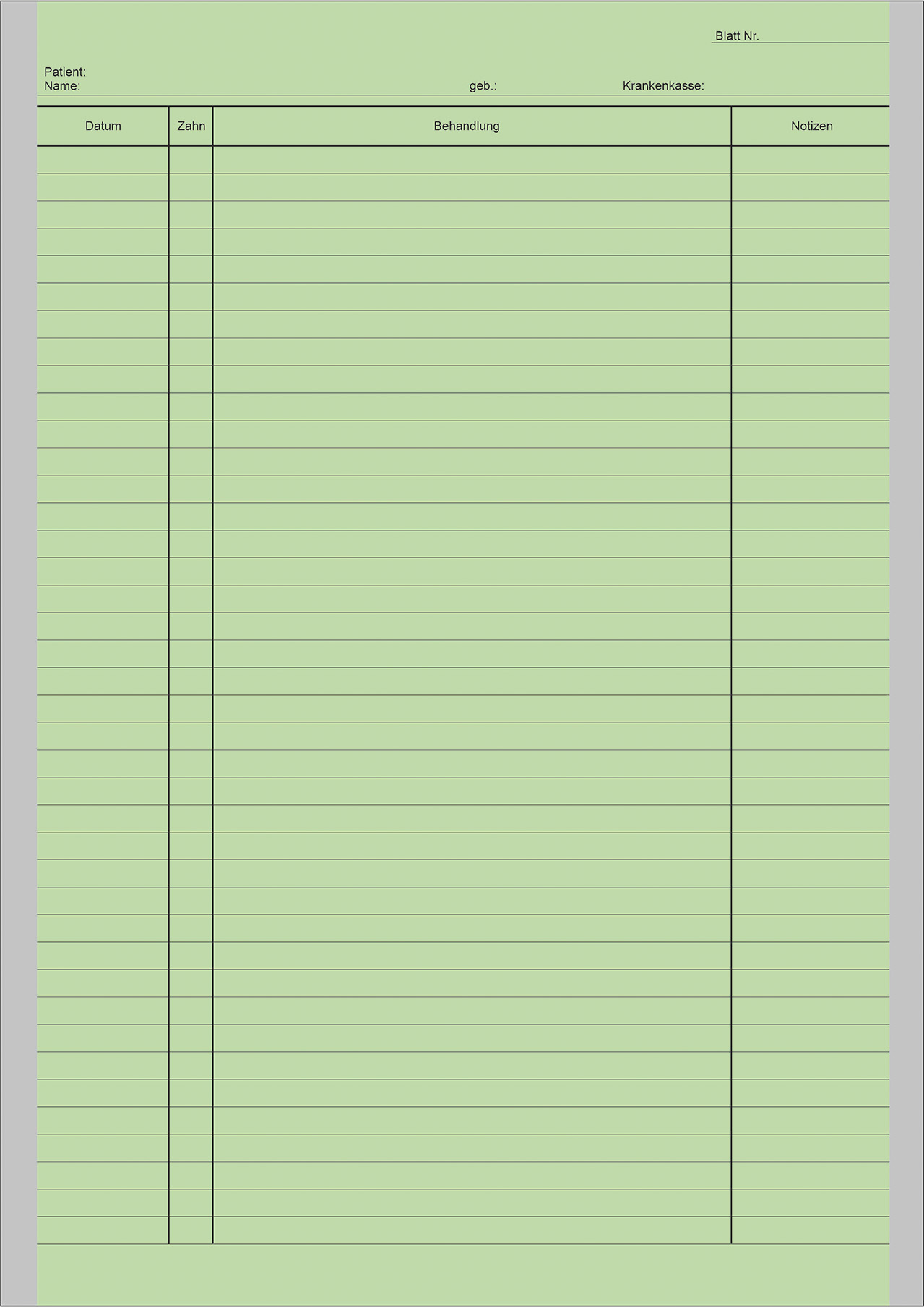 Einlegeblatt E 1000 Stück