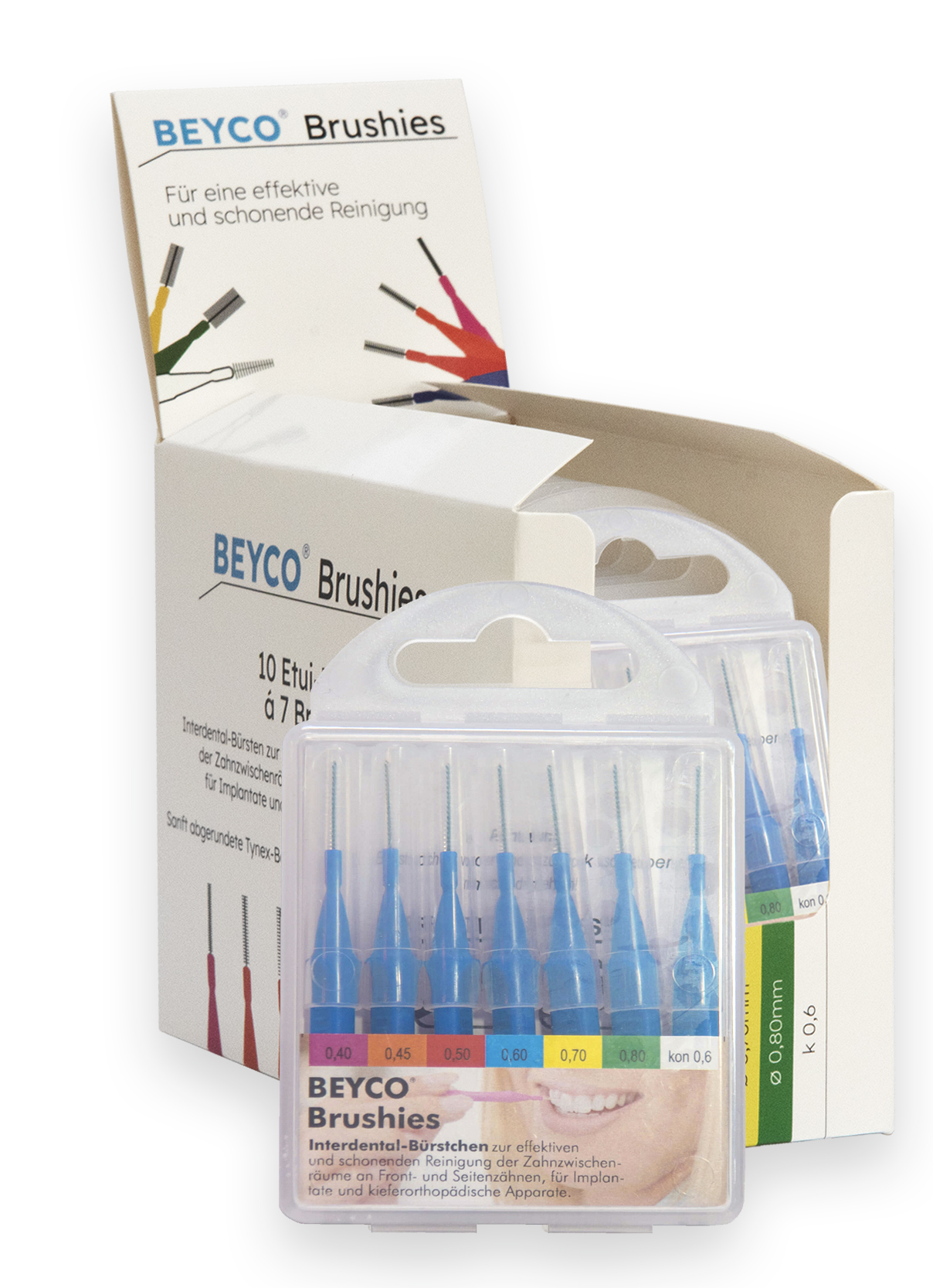 Interdentalbürsten Brushies, Praxispack Display 10 x 7 Stk.