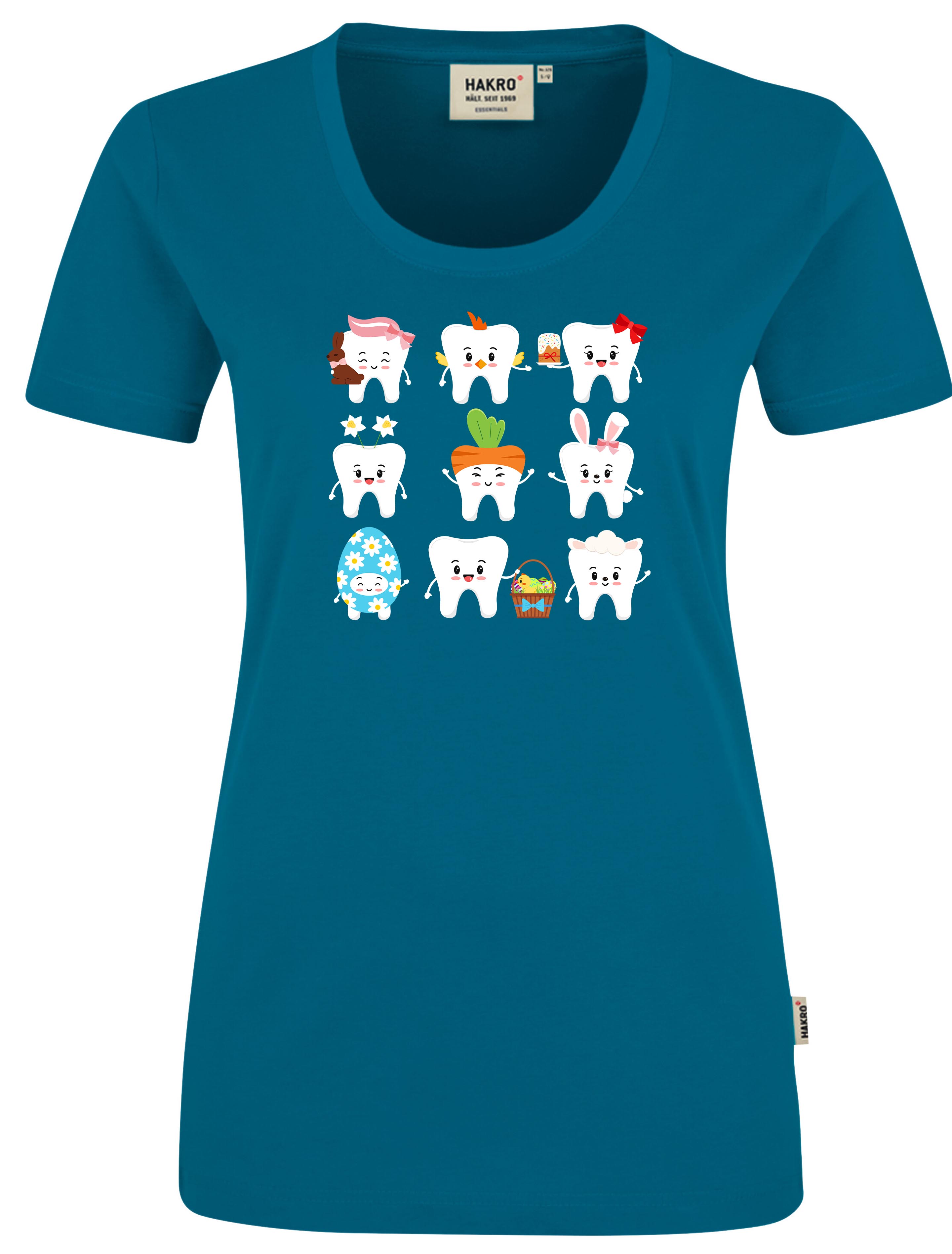 Printshirt Oster-Party, petrol