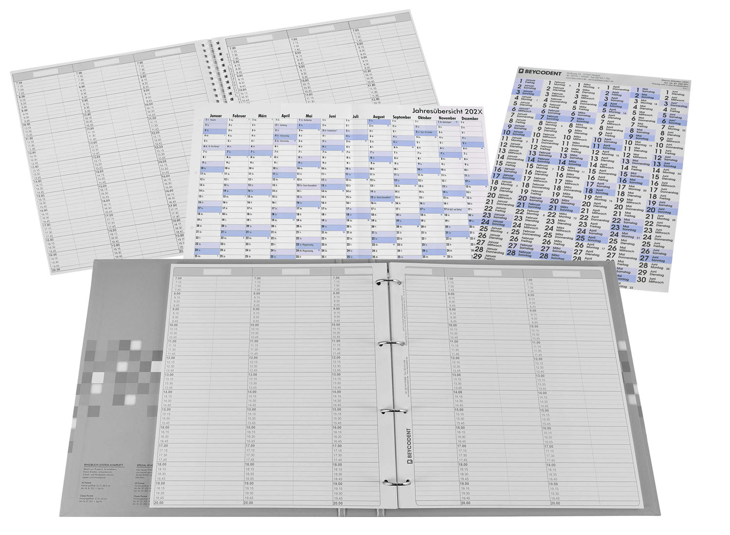 Terminplaner Ringbuch-System, A3 Großformat, kpl.