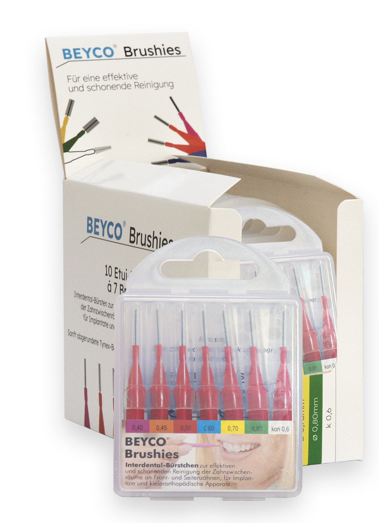 Interdentalbürsten Brushies, Praxispack Display 10 x 7 Stk.