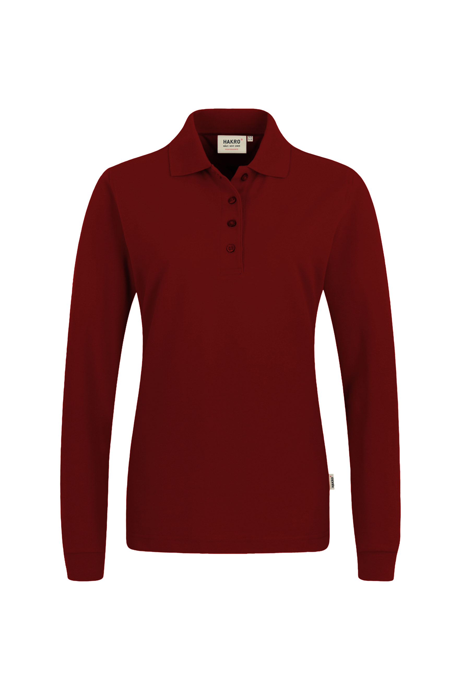Modell 6215 HAKRO Damen Longsleeve-Poloshirt Mikralinar®