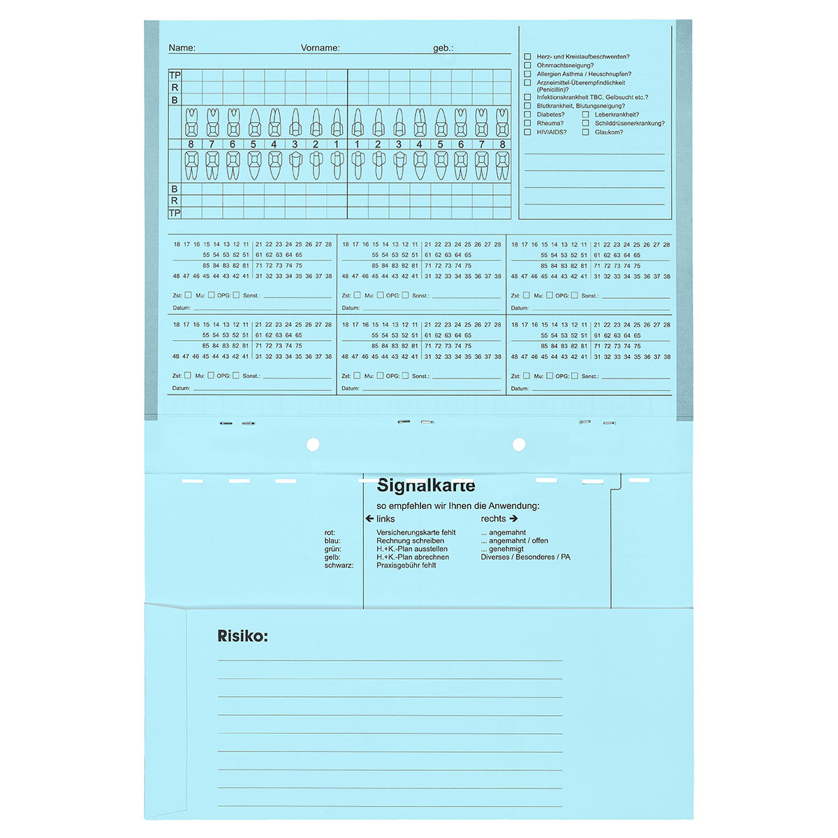 Kartei A5/SL ohne Heftzunge, Karteikarte, Karteimappe
