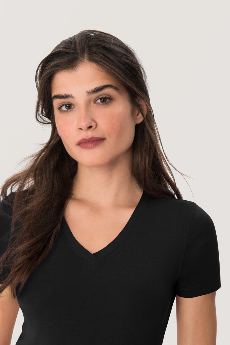Modell 6126 HAKRO Damen V-Shirt Classic