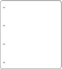 Terminplaner Schreib-und Wendeplatte, Classic-Format, weiß