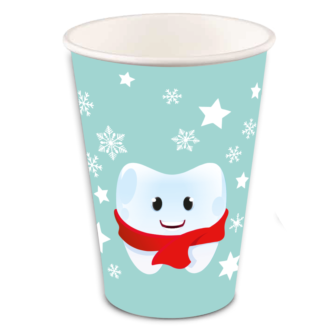 Mundspülbecher Hartpapier, recyclebar, Wintertime