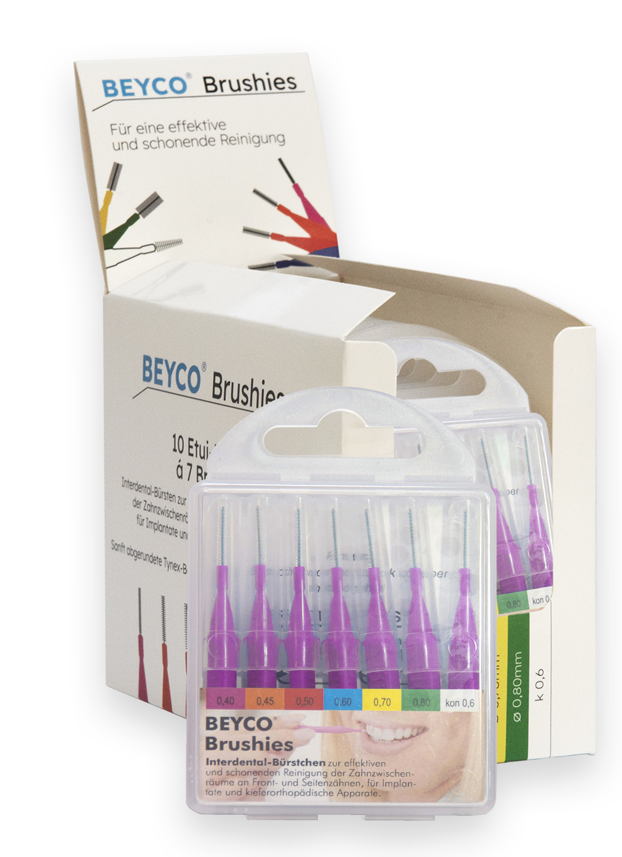 Interdentalbürsten Brushies, Praxispack Display 10 x 7 Stk.