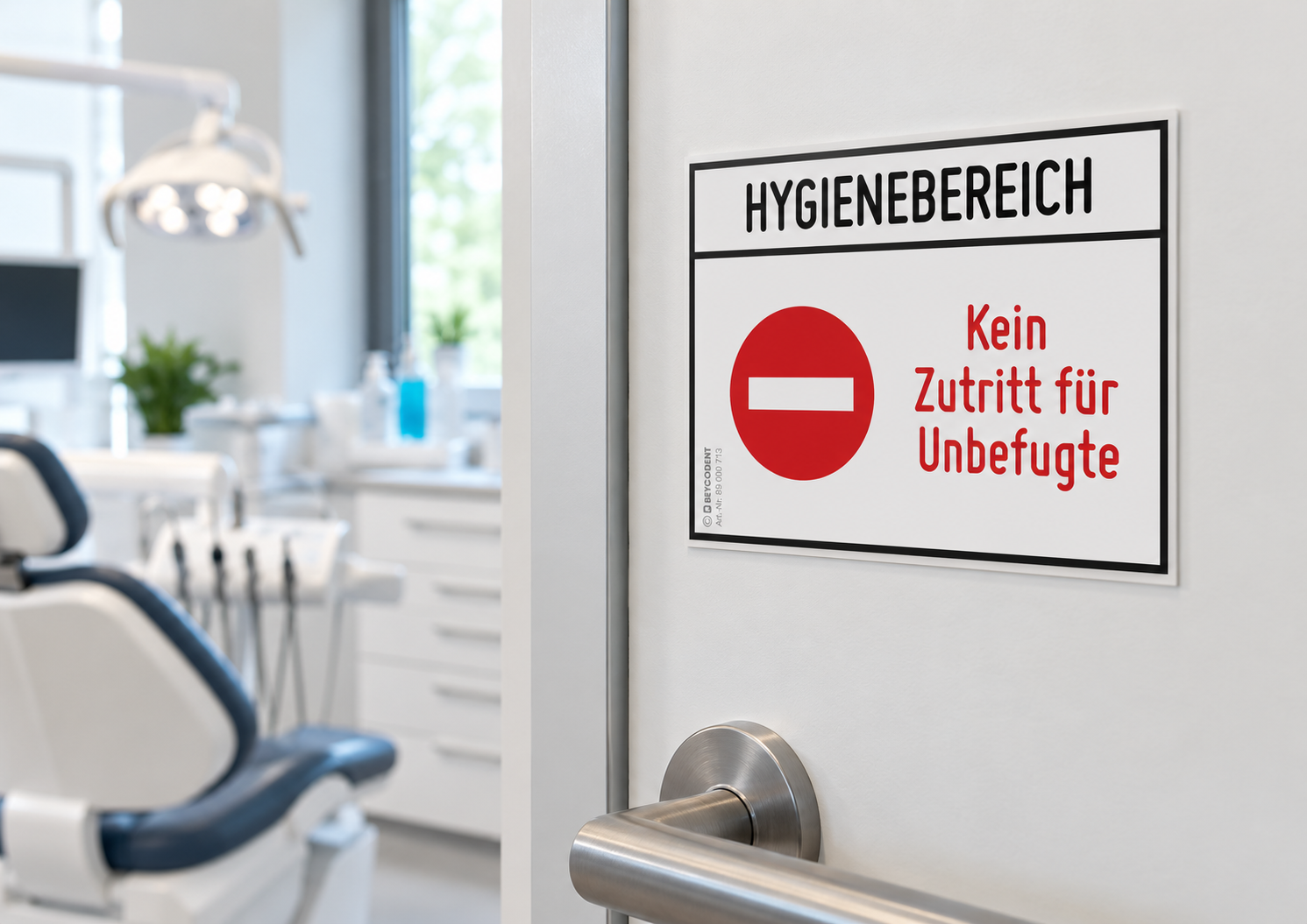 Selbstklebeschild - Hygienebereich 3er-Set
