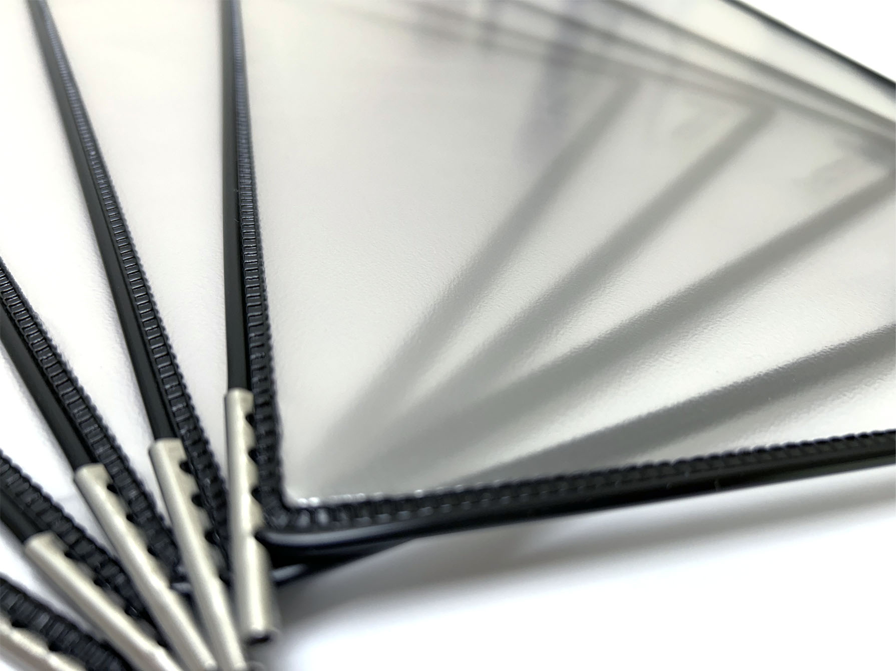 Sichttafelsystem Tarifold Sterifold 414507, A4 Wandhalter, schwarz, inkl. 10 Sichttafeln