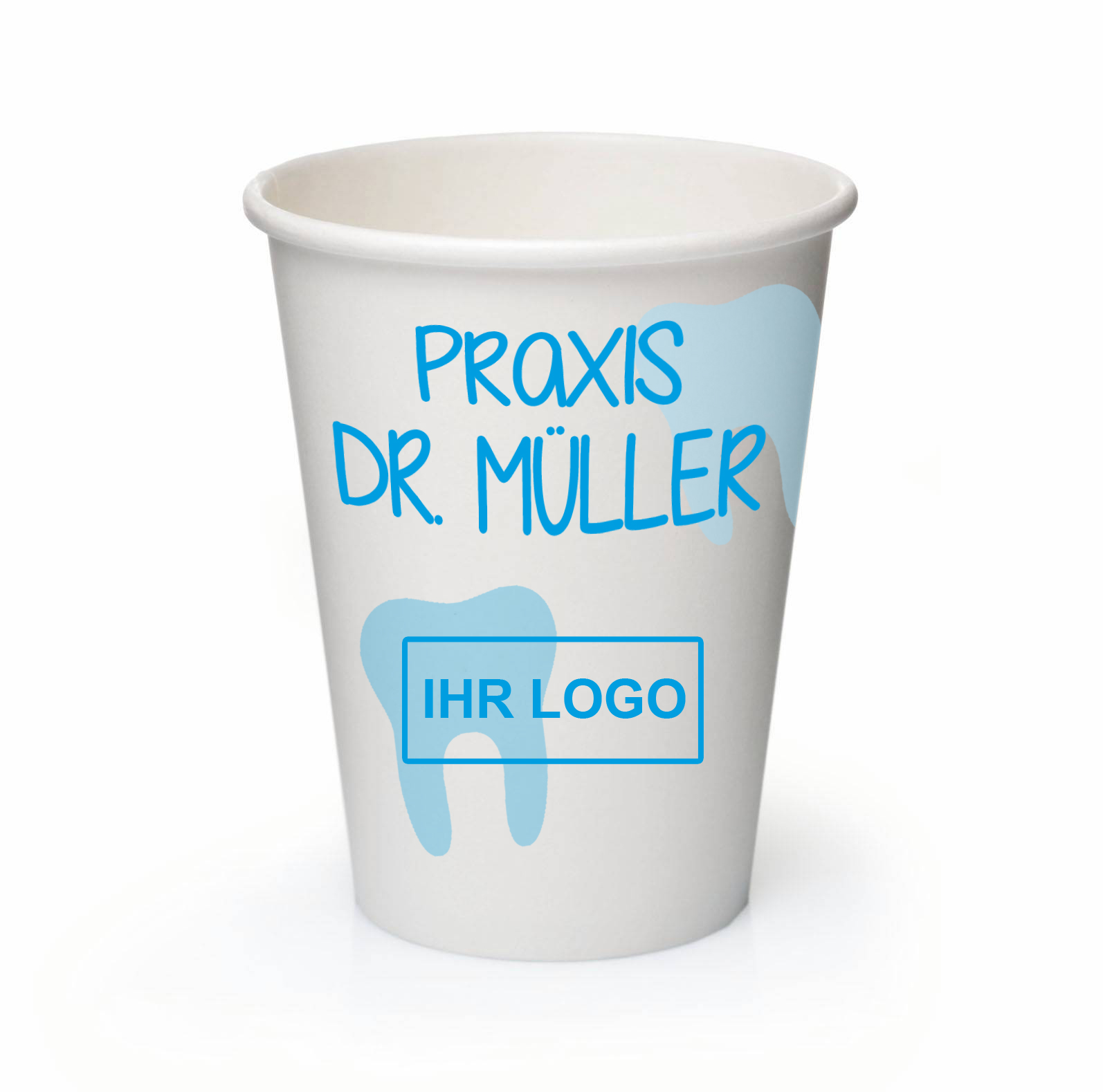 Mundspülbecher Praxisdesign Hartpapier