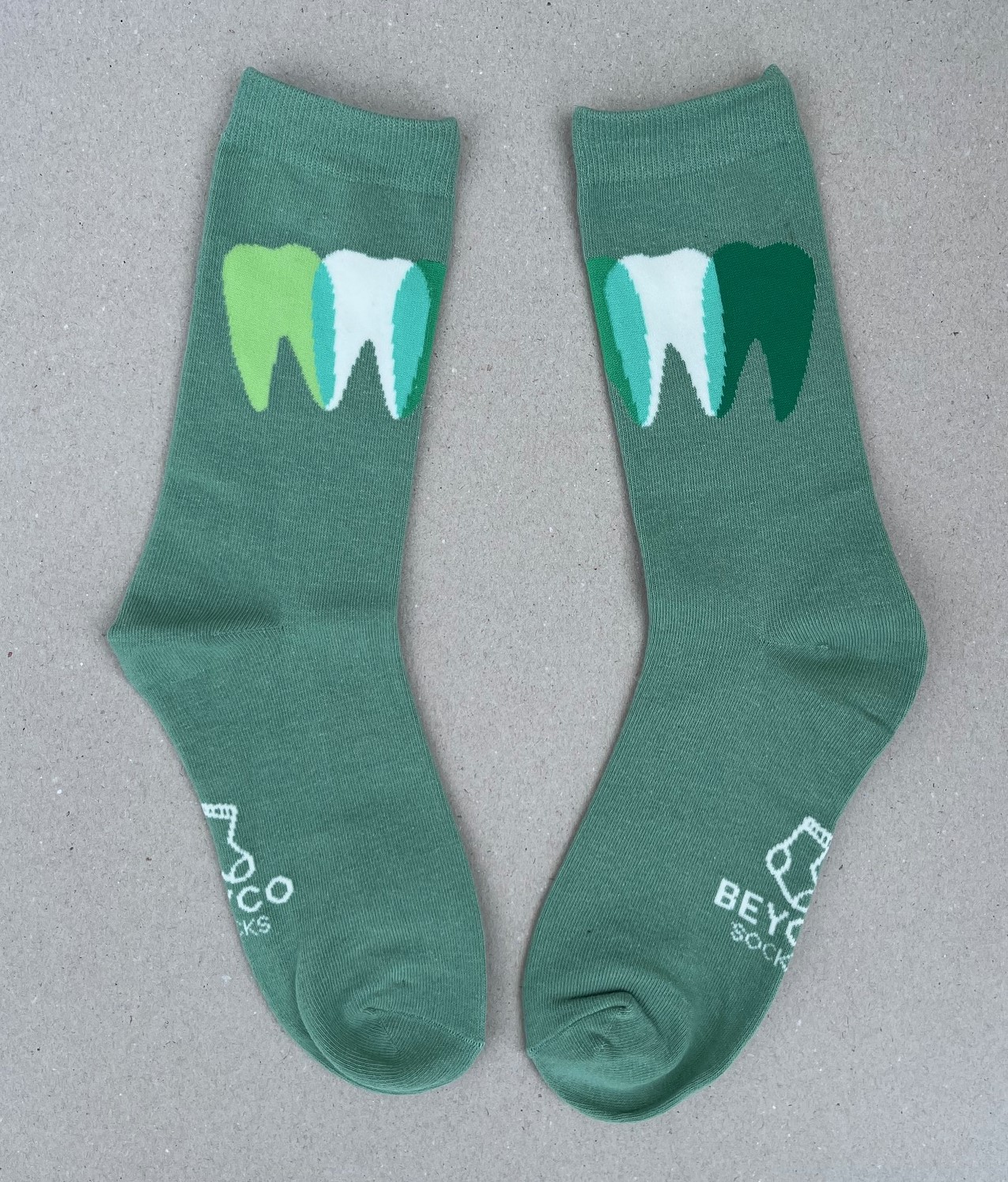 BEYCO-SOCKS GREEN-DENT
