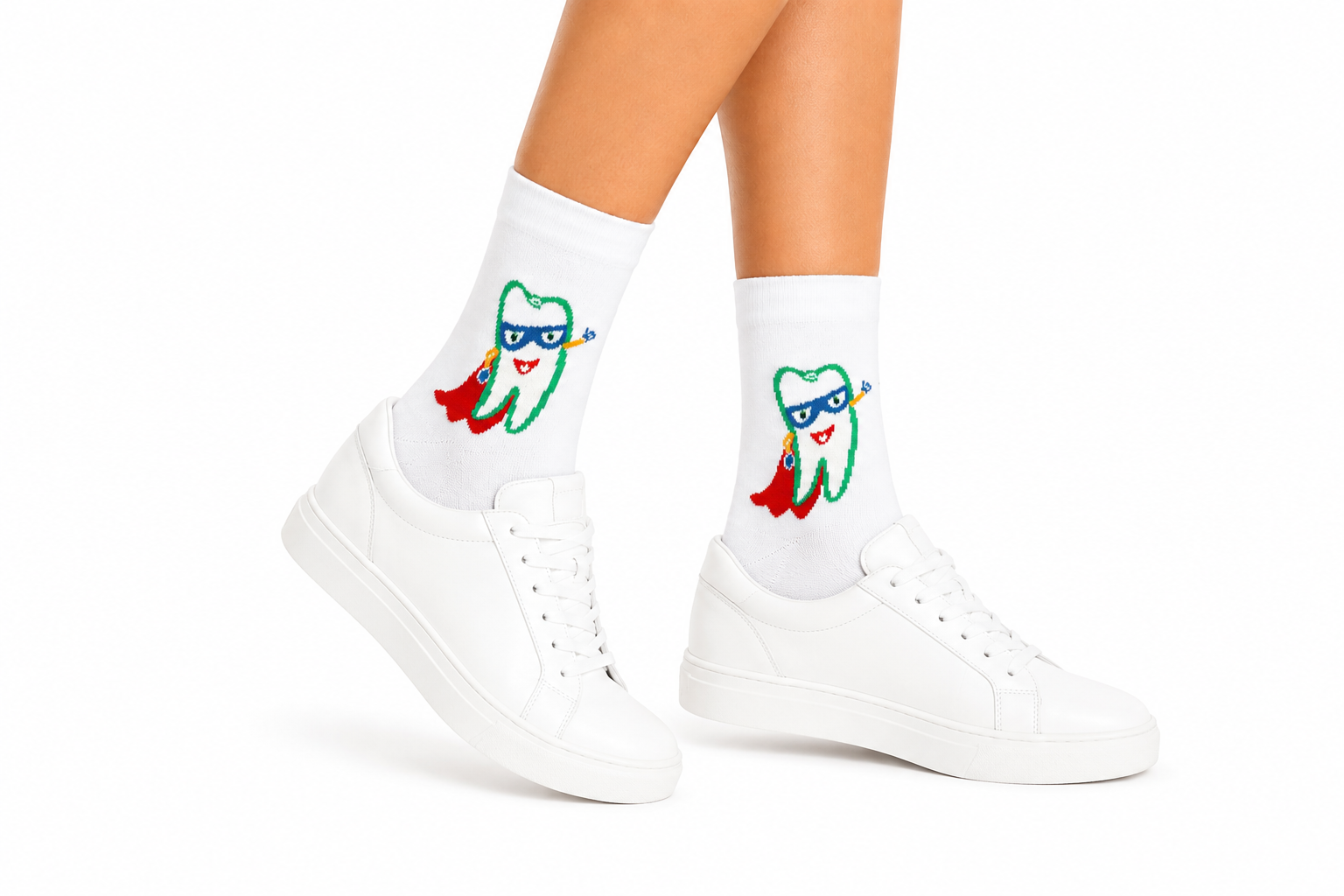 Zahn Socken Super Hero weiß 3-Pack, Beyco-Socks