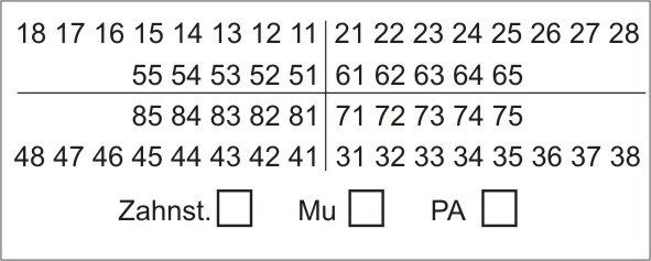 Etikett Zahnschema Befund 01