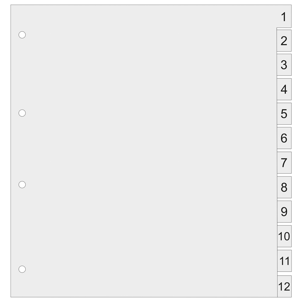 Terminplaner-Monatsregister Classic-Format