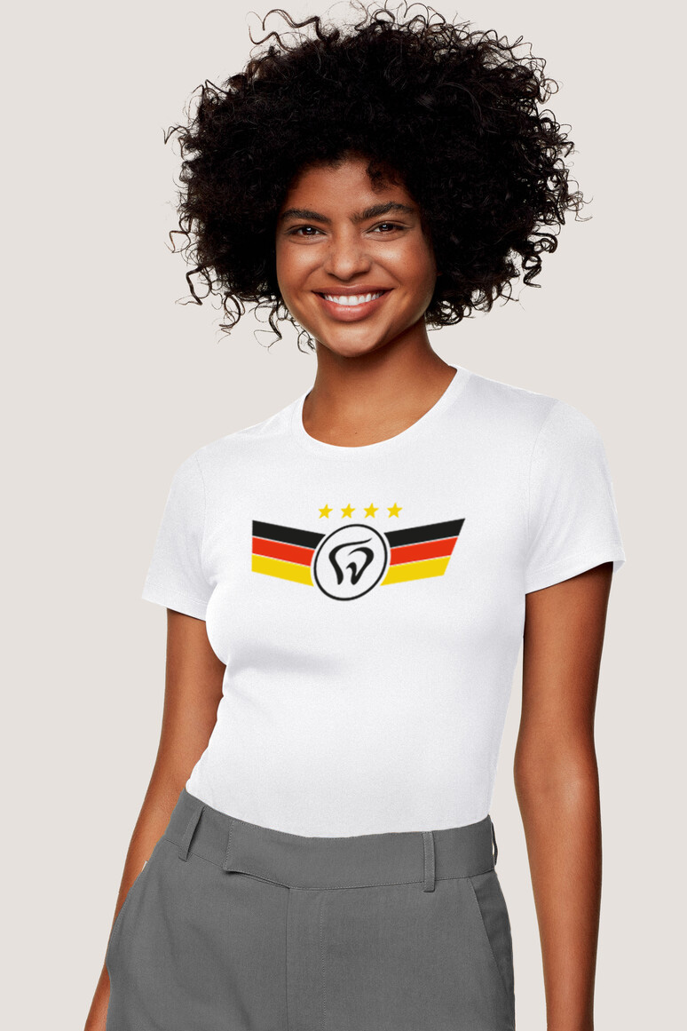 EM 2024 FanShirts FanShirt Damen XL EM01 Vorder + Rückseite