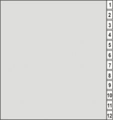 Terminplaner-Monatsregister Classic-Format
