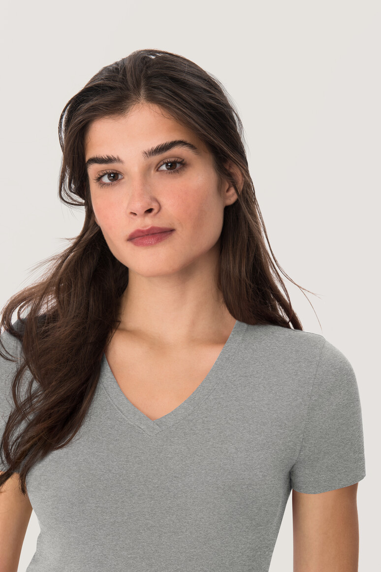 Modell 6126 HAKRO Damen V-Shirt Classic