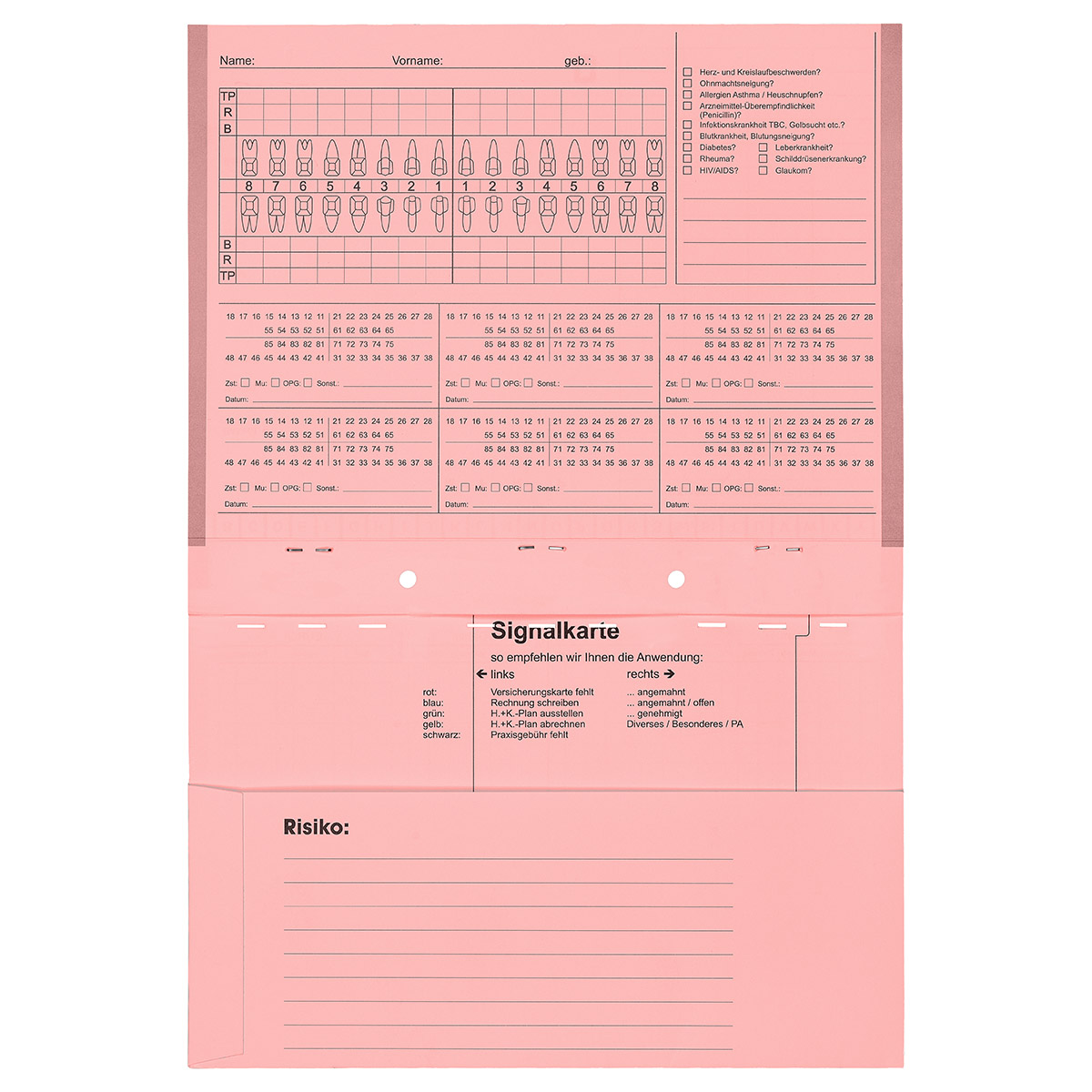 Kartei A5/SL ohne Heftzunge, Karteikarte, Karteimappe