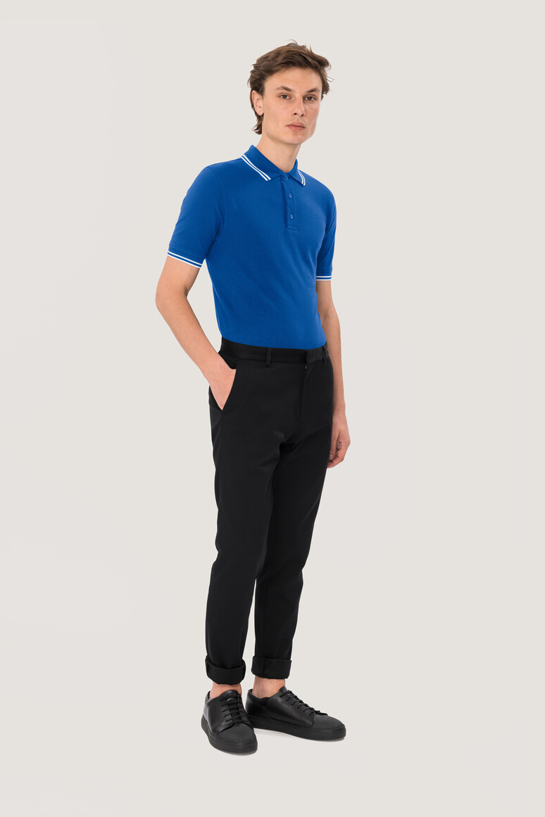 Modell 6805 HAKRO Poloshirt mit Kontraststreifen