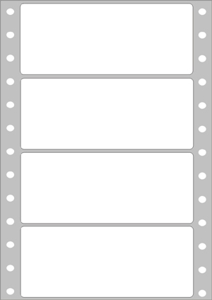 Adressetiketten endlos, weiß Format: 88,9 x 35,7 mm